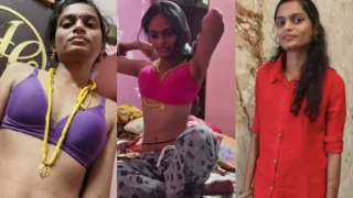 Tamil Newly Married Slim Wife Nude by Husband